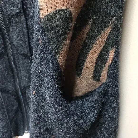 Fleur de Lis Brown Ruffle Pocket Cardigan (S) - Picture 6 of 10